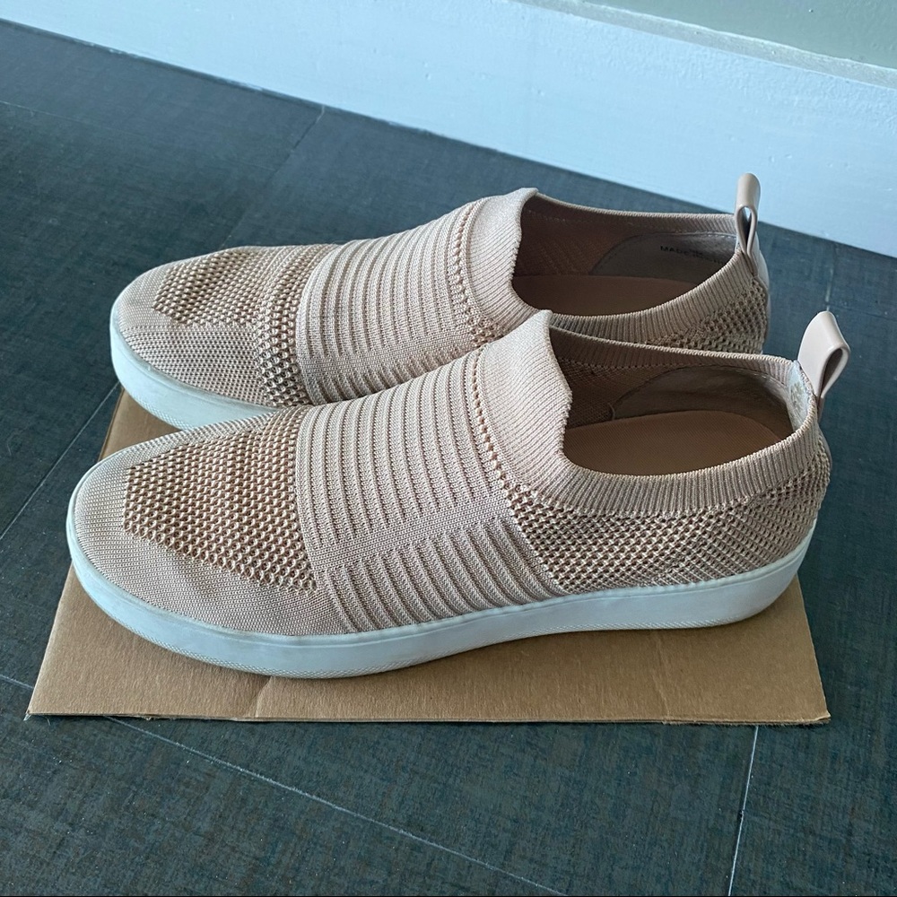 Steve Madden Cream Knit Platform Slip On Shoes Women’s 9